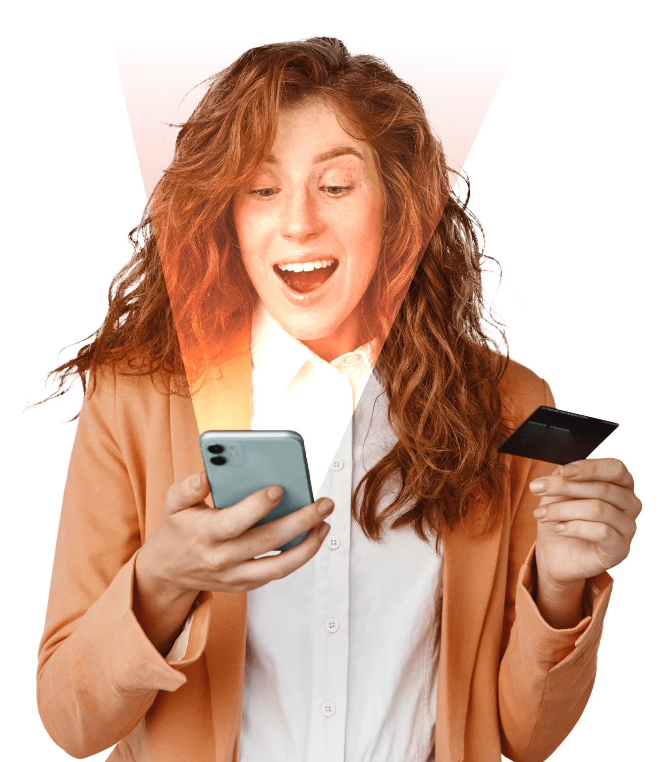 Cartão UltraCred Pay em um celular